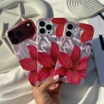 قاب گوشی موبایل آیفون لیلیوم برگاندی در دریای هستی / Imd Lily Burgundy (کد my0479) - تصویر 2