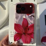 قاب گوشی موبایل آیفون لیلیوم برگاندی در دریای هستی / Imd Lily Burgundy (کد my0479)